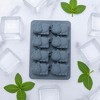 Unique Bargains Ice Tray 8-Cavity Cow Ice Mould with Lid Irregular Hand Wash Only Silicone 6.30"x4.33"x1.18" 1 Pc - 2 of 3