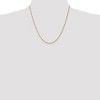 Black Bow Jewelry 1.4mm 10k Yellow Gold Solid Singapore Chain Necklace - 2 of 4