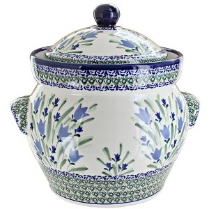 Blue Rose Polish Pottery 1127 Zaklady Large Container - 1 of 1