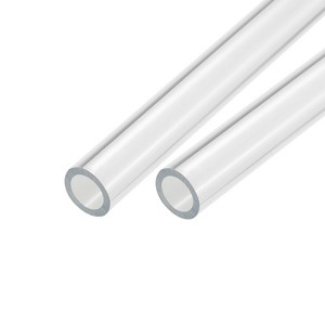 Unique Bargains Lamp Lantern Water Cooling System Acrylic Round Pipes Clear 2 Pcs 14" - 1 of 4