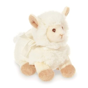 Bearington Baby Sweet Alma Plush Stuffed Animal Llama with Rattle, 6 inches - 1 of 4