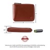 Alpine Swiss Logan Zipper Bifold Wallet For Men or Women RFID Safe Comes in a Gift Box - 3 of 4