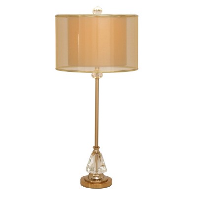 31" x 14" Glam Sophisticated Crystal and Iron Table Lamp - Olivia & May