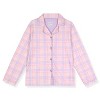 Sleep On It Girls 2-Piece Long-Sleeve Button-Up Pajama Set with Plush Headband Gift - 2 of 4