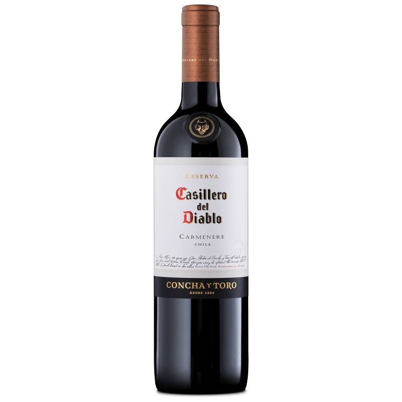 Casillero Del Diablo Carmenere Red Wine - 750ml Bottle, 1 of 7