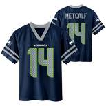 NFL Seattle Seahawks Boys' Short Sleeve Metcalf Jersey