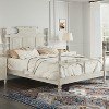 TIRAMISUBEST Queen/King Size Vintage Country Style Wood Platform Bed Frame, Four Poster Bed with Accent High Headboard - 2 of 4