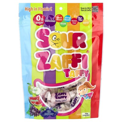 Zollipops, Sour Zaffi® Taffy, Assorted Fruit, 5 oz