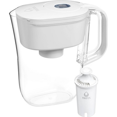 Brita Water Filter 6-Cup Denali Water Pitcher Dispenser with Standard Water Filter