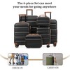 Whisen 13-Piece Luggage Sets, Checked & Carry on Suitcase Set, ABS Hardside Suitcases, Duffel Bag and 8 Packing Cubes - 3 of 4