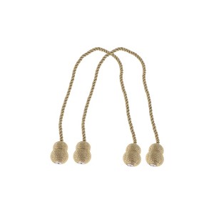 Unique Bargains Gourd Magnetic Buckle Curtain Strap Polyester Magnet 2 Pcs - 1 of 4