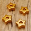 The Lakeside Collection Festive Taper Candle or Candleholder Sets - Set of 4 Star Candleholders 4 Pieces - 4 of 4