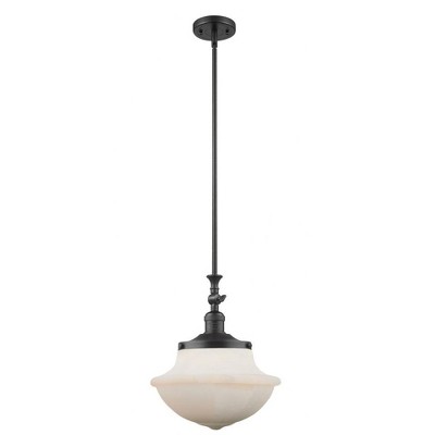 Oxford - 1 Light Mini Pendant In Traditional Style-15 Inches Tall and 11.75 Inches Wide