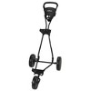 Caddymatic Golf Continental 3 Wheel Folding Golf Push/Pull Cart Black - 2 of 3