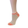 Wrapables Colorful No Show Ankle Socks (Set of 5), Playful Stripes - 2 of 4