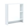 NicBex Wall Cabinet with Mirror,Over the Toilet Storage Cabinet,Wall Mounted Bathroom Cabinet with Shelves,Medicine Cabinet with Towel Rack - 2 of 4