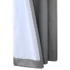 Thermaplus Ventura Blackout UV Protection Grommet Curtain Panel Pair for Windows Each 52" x 84" Dark Grey - 4 of 4