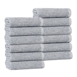 Viscose Cotton Blend Medium Weight Soft Textured Ribbed Towel Set by Blue Nile Mills - 1 of 4