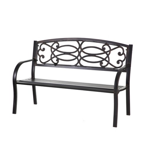 Evergreen Metal Garden Bench : Target