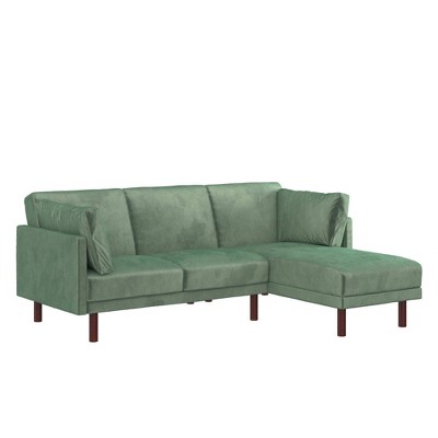 Debbie Coil Sectional Futon Teal - Room & Joy