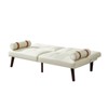 Sofa bed, convertible sofa bed with adjustable backrest and detachable armrests, modern sofa for small living rooms and offices - 4 of 4