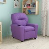 Emma and Oliver Contemporary Kids Recliner with Cup Holder - 2 of 4