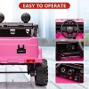 Coucheta Licensed Toyota Truck Ride On Car for Kids, 12V Electric, Parent Remote Control, 3 Speeds, MP3 Player, LED Lights - 4 of 4