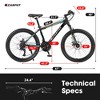 FIONECA 26'' Mountain Bike for Adults & Teens ¨C Shimano 21-Speed, Disc Brakes, Suspension Frame - 4 of 4
