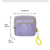 Anna-Kaci Women's Mesh Cosmetic Bag with Wrist Strap - Small Lightweight Travel Organizer Pouch - 4 of 4
