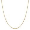 Black Bow Jewelry 1.4mm 14k Yellow Gold Solid Flat Cable Chain Necklace - 3 of 4