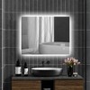 Vynxaria Modern LED Bathroom Mirror, Backlit, Anti-Fog, 35"x28" - 2 of 4