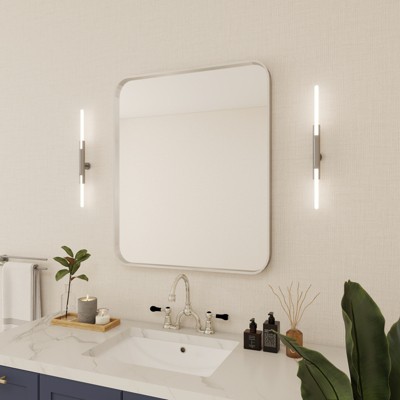 Wall-Mounted Mirror Rectangle Bathroom Vanity Mirrors Framed Mirrors Aluminum Framed Bathroom Mirror
