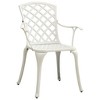 vidaXL Bistro Set Cast Aluminum Balcony Furniture Multi Colors 3/5 Piece - White 4 Items - 4 of 4