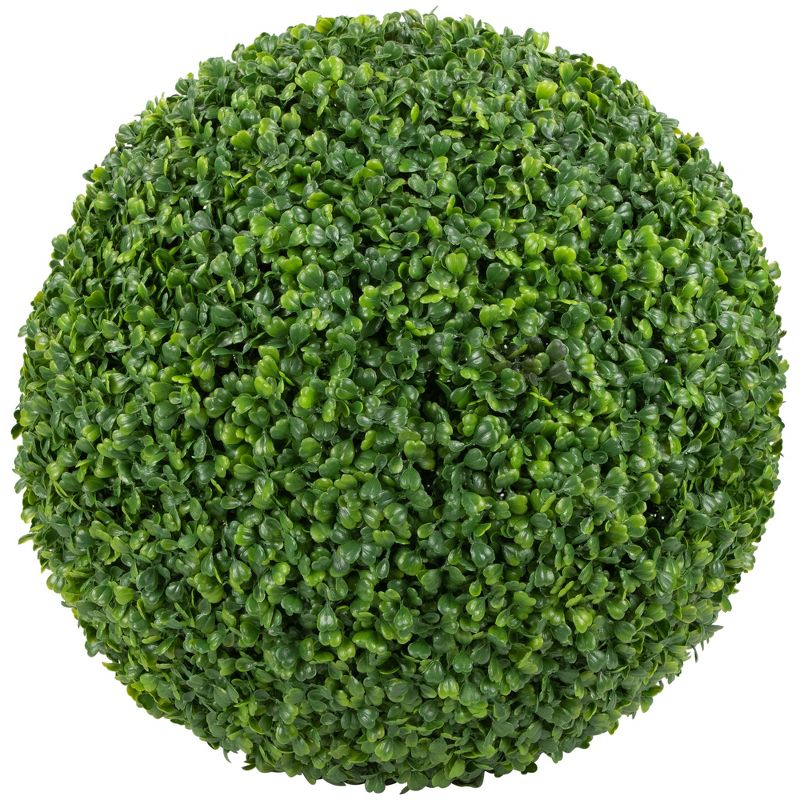 Northlight 19" Two Tone Green Artificial Boxwood Topiary Ball, 1 of 6