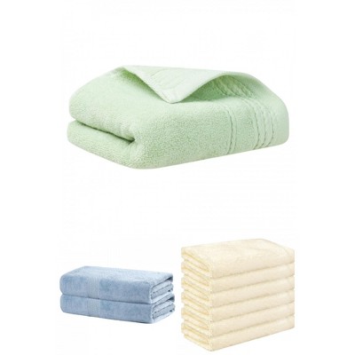 REGALWOVEN Striped Soft Absorbent Bathroom Cotton Towel Set 3 Pcs