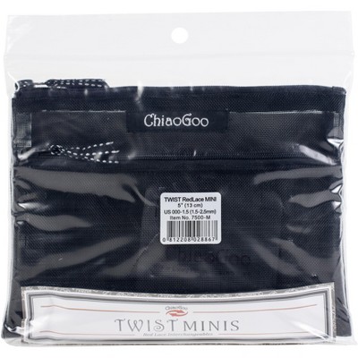 ChiaoGoo TWIST Red Lace Intchg Knitting Needle 5" Tip Set-Mini Complete
