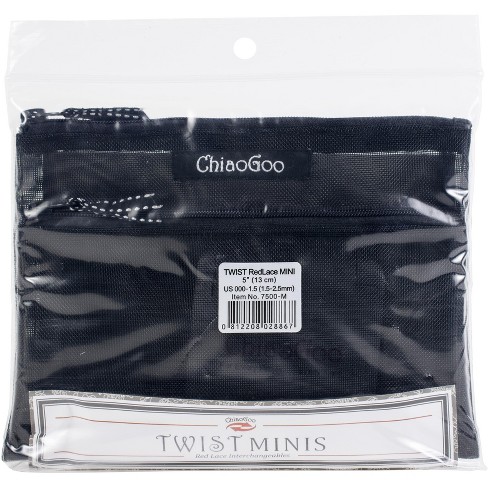 ChiaoGoo TWIST Red Lace Interchangeable Sets Needles - 2/3 Shorties -  Mini (US 0 - US 3) Needles