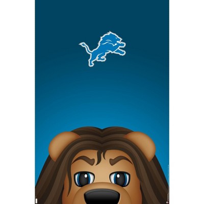 Trends International NFL Detroit Lions - S. Preston Mascot Roary 20  Unframed Wall Poster Prints