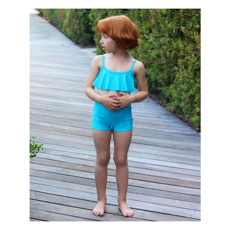 City Threads USA-Made Girls UPF 50+ Swim Boy Shorts, 4 of 6
