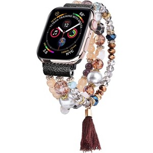 Worryfree Gadgets Apple Watch Replacement Band for iWatch Series 8/7/6/5/4/3/2/1 Series SE Stretchable Fashion Wristband for Women Girls - 1 of 4