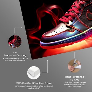 Notoriart Flaming Hot Sneaker II Wall Art Unframed - 1 of 4