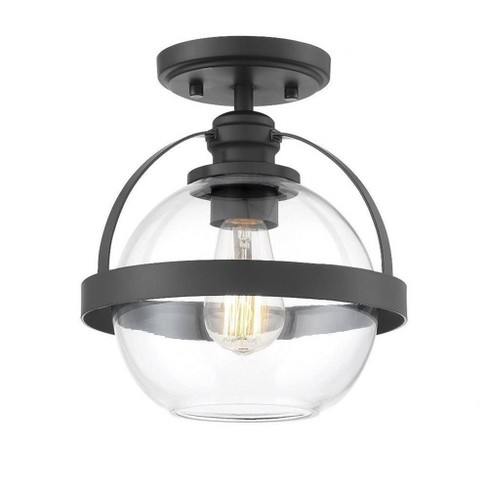 Savoy House Pendleton 1 - Light Semi-Flush Mount in  Matte Black - image 1 of 4