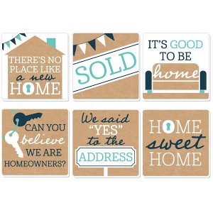 Big Dot of Happiness Home Sweet Home - Funny Housewarming and New Home Decorations Gift - Drink Coasters - Set of 6 - 1 of 4