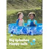 Joyfy 48/63" Foldable Dog Pet Pool, Portable Thick PVC Kiddie Pool, Kiddie Bathing Tub Indoor Outdoor with Drain for Pets and Backyard Play with Kids - 4 of 4