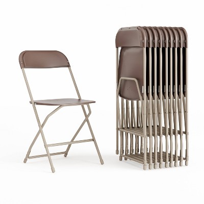 Alamont 10pk Plastic Folding Chairs