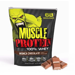 Muscle Protein Whey Powder [5 lbs/Pack of 1]– Cold Filtered, 25g Pure Protein, 6.6g BCAAs (Packaging May Vary) (5 Pound (Pack of 1) - 1 of 4