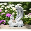 Kevins Gift Shoppe Ceramic Angel and Girl Watering Flowers Figurine - image 3 of 3