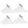 vidaXL 100 pcs Clothes Hanger Set Non-slip White Hardwood - 2 of 4
