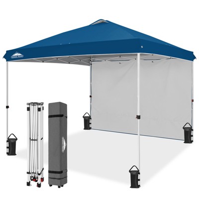 EAGLE PEAK Pop Up Canopy Tent with 1 Sidewall, Easy Setup Event Tent