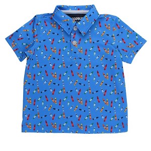 RuggedButts Baby Boys Knit Short Sleeve Performance Polo - 1 of 4